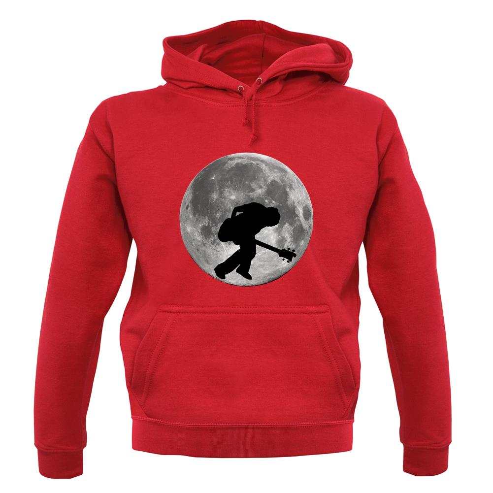 Bass Player Moon unisex hoodie