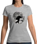 Bass Player Moon Womens T-Shirt