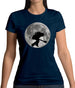 Bass Player Moon Womens T-Shirt