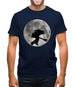 Bass Player Moon Mens T-Shirt