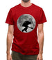 Bass Player Moon Mens T-Shirt