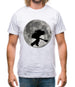 Bass Player Moon Mens T-Shirt