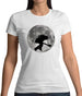 Bass Player Moon Womens T-Shirt