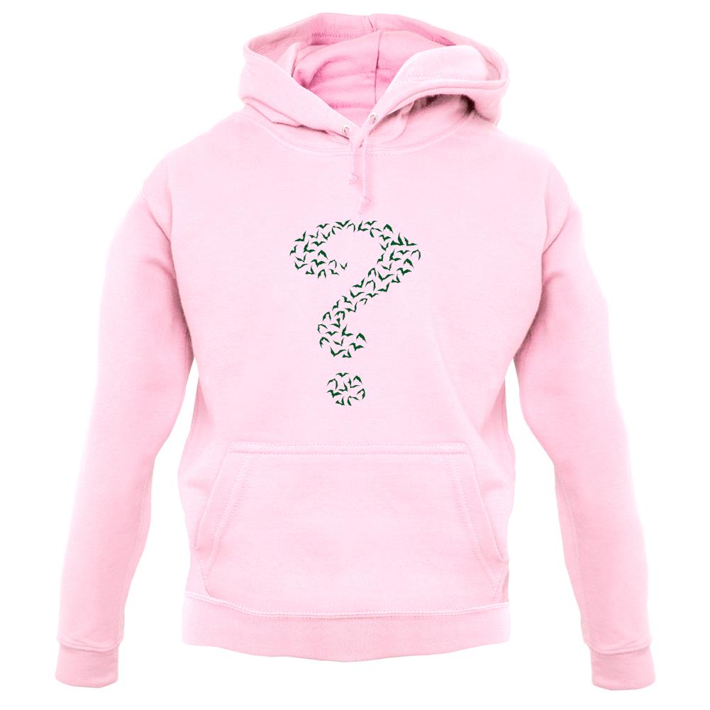 Green Bat Question Mark unisex hoodie