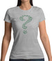 Green Bat Question Mark Womens T-Shirt