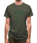 Green Bat Question Mark Mens T-Shirt