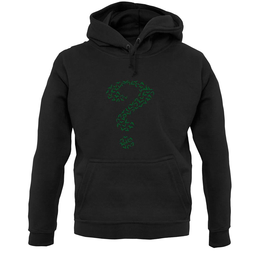 Green Bat Question Mark Unisex Hoodie