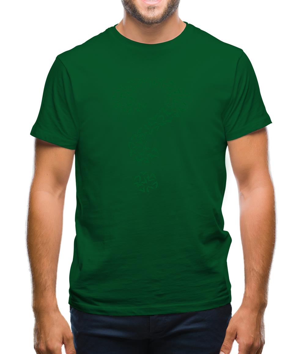Green Bat Question Mark Mens T-Shirt