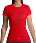 Green Bat Question Mark Womens T-Shirt