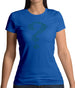 Green Bat Question Mark Womens T-Shirt