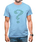 Green Bat Question Mark Mens T-Shirt