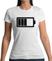 Battery Symbol Womens T-Shirt