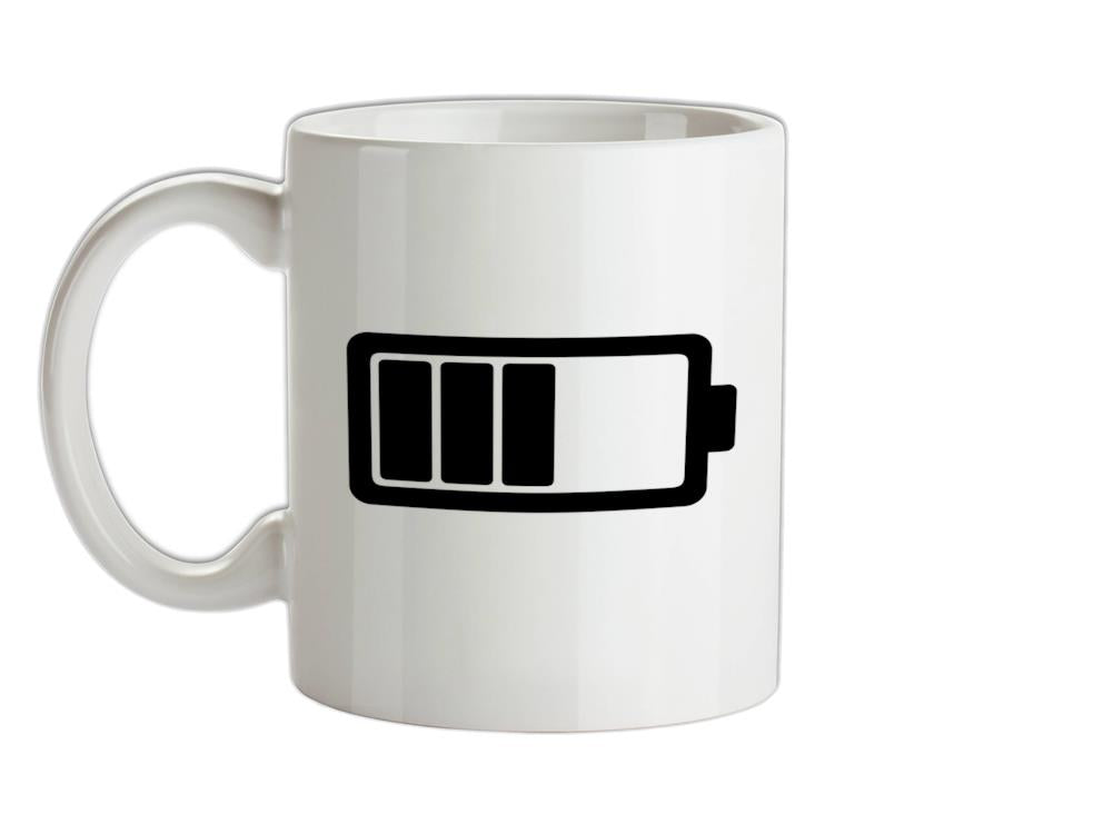 Battery Symbol Ceramic Mug