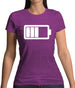 Battery Symbol Womens T-Shirt