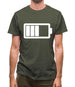 Battery Symbol Mens T-Shirt