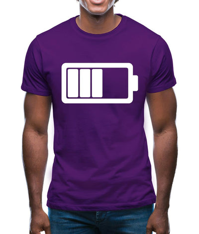 Battery Symbol Mens T-Shirt