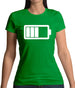 Battery Symbol Womens T-Shirt