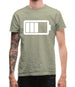 Battery Symbol Mens T-Shirt