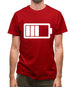 Battery Symbol Mens T-Shirt