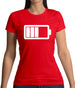 Battery Symbol Womens T-Shirt