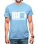 Battery Symbol Mens T-Shirt