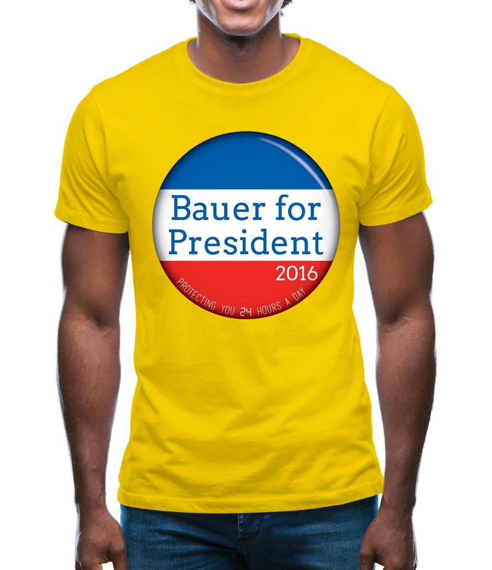 Bauer For President Mens T-Shirt