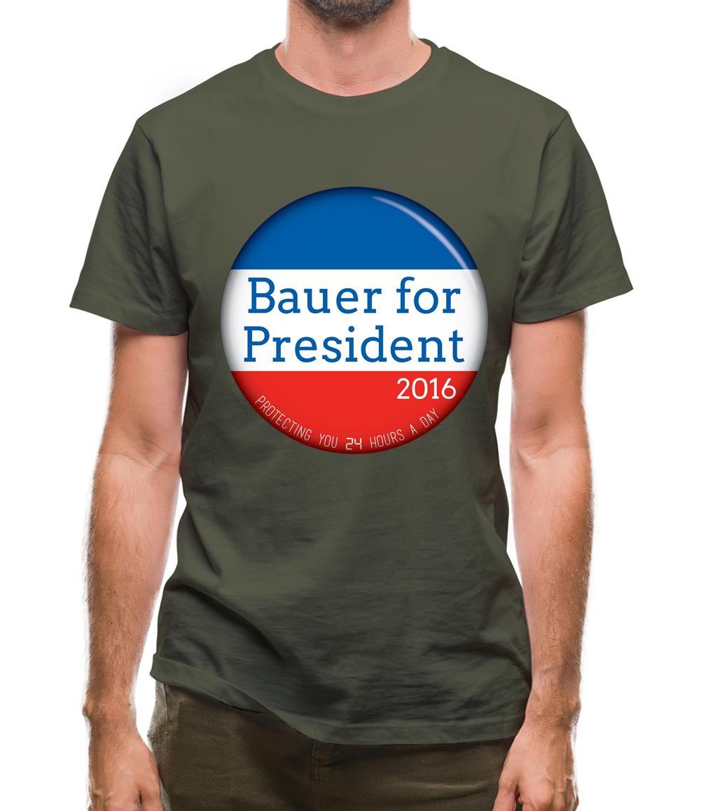 Bauer For President Mens T-Shirt