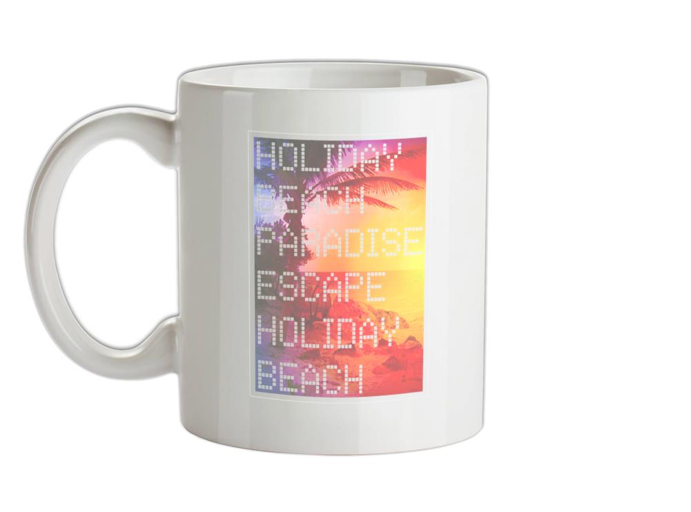 Beach Scene Holiday Paradise Ceramic Mug