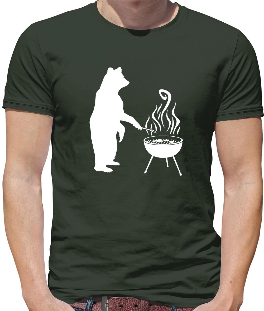 BBQ Bear Mens T-Shirt