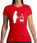 BBQ Bear Womens T-Shirt