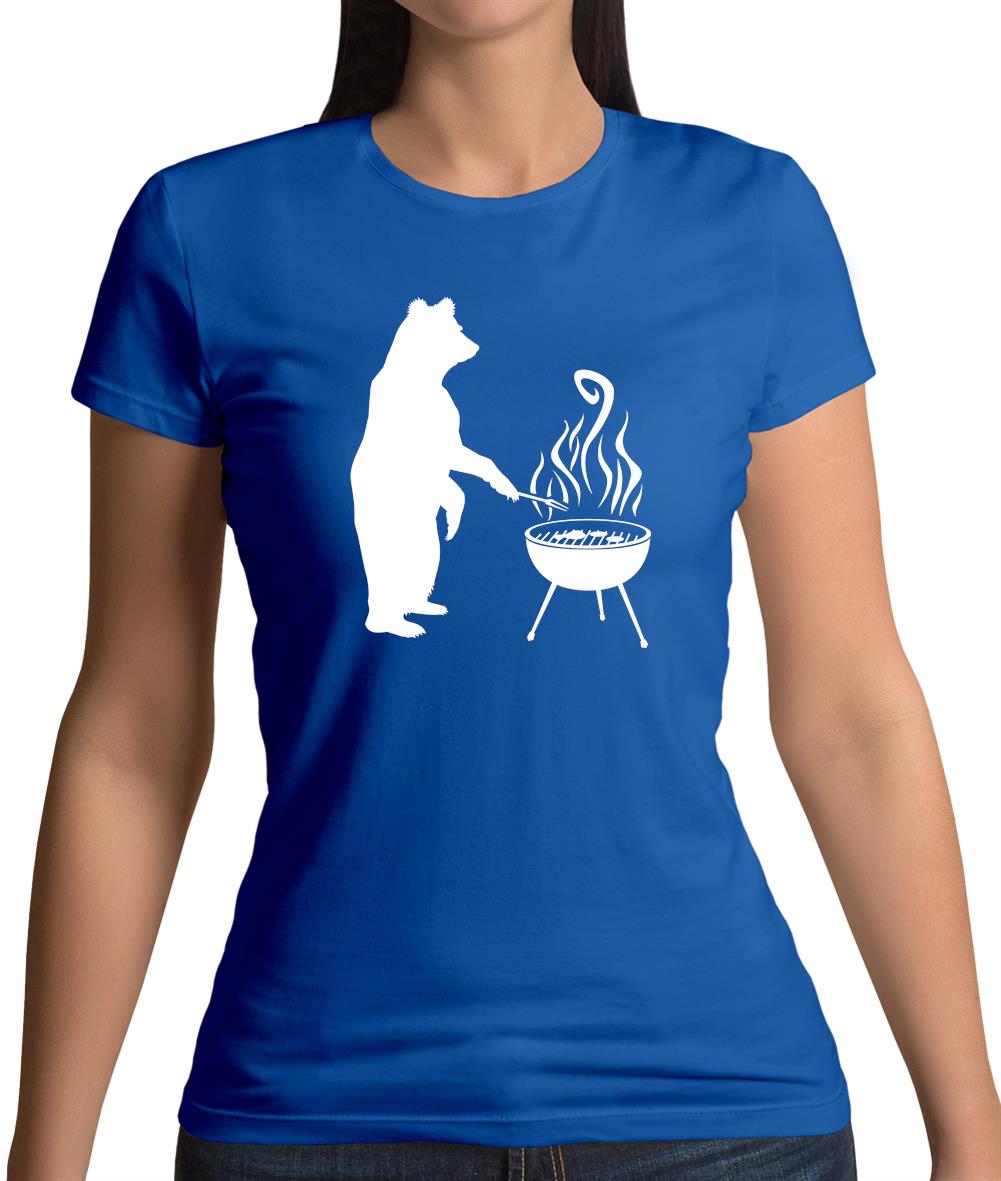 BBQ Bear Womens T-Shirt