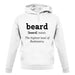 Beard Definition unisex hoodie