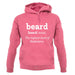 Beard Definition unisex hoodie