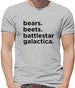 Bears, Beets, Battlestargalactica Mens T-Shirt