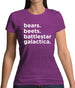 Bears, Beets, Battlestargalactica Womens T-Shirt