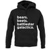 Bears, Beets, Battlestargalactica Unisex Hoodie
