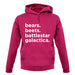 Bears, Beets, Battlestargalactica Unisex Hoodie