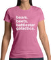 Bears, Beets, Battlestargalactica Womens T-Shirt