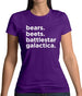 Bears, Beets, Battlestargalactica Womens T-Shirt