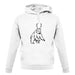 Bear Antlers (Beer) unisex hoodie