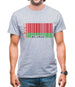 Belarus Barcode Style Flag Mens T-Shirt