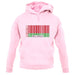 Belarus Barcode Style Flag unisex hoodie