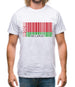 Belarus Barcode Style Flag Mens T-Shirt