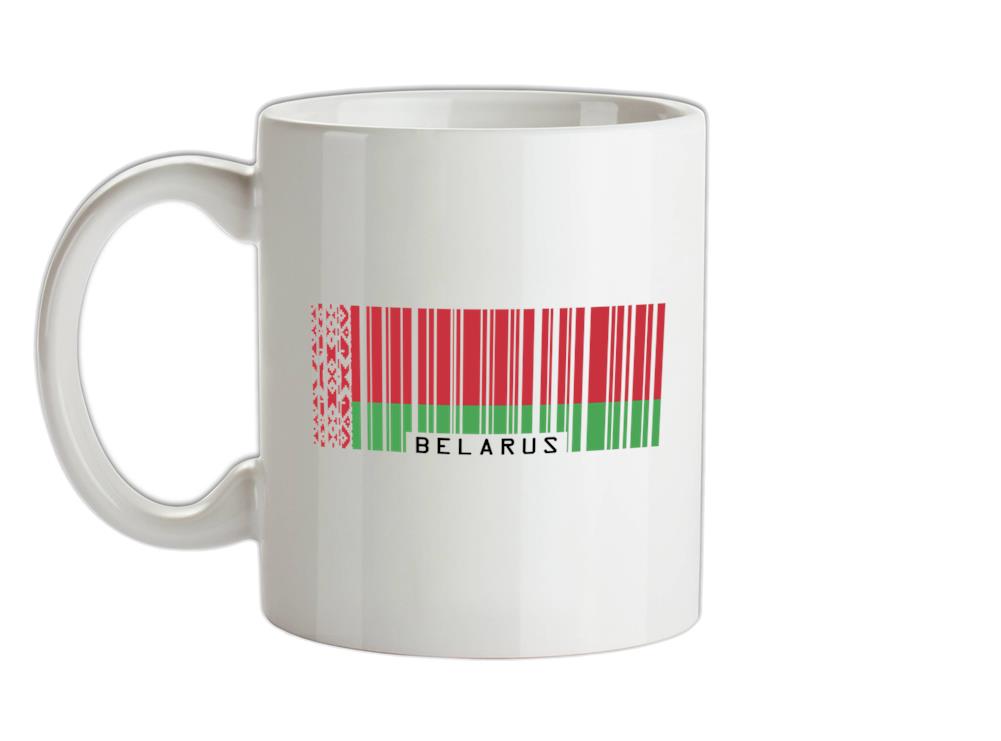 Belarus Barcode Style Flag Ceramic Mug