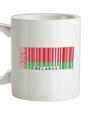 Belarus Barcode Style Flag Ceramic Mug