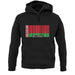 Belarus Barcode Style Flag unisex hoodie