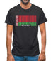 Belarus Barcode Style Flag Mens T-Shirt
