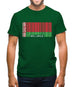 Belarus Barcode Style Flag Mens T-Shirt