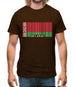 Belarus Barcode Style Flag Mens T-Shirt