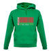 Belarus Barcode Style Flag unisex hoodie